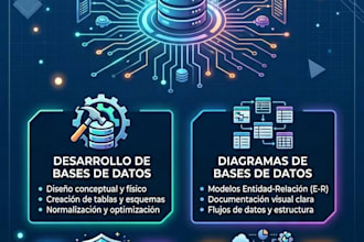 database development, diagrams, permision setup and others