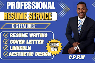 do professional ats resume writing, design resume, executive CV and cover letter