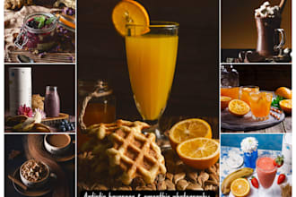 shoot amazing cocktail, smoothie energy drinks photography food photography