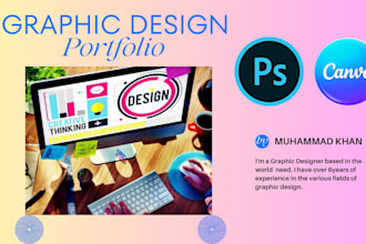 do graphic designing in canva and photoshop for social media