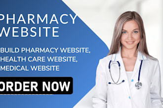 build pharmacy website healthcare website medicare website