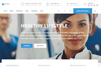 design medical website clinic website health care website dental, doctor website