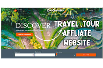 design travel agency tour travel website travel affiliate booking tour website