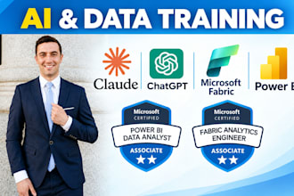 provide claude ai, microsoft fabric, and power bi training