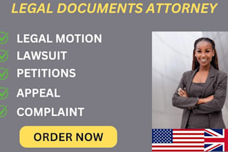 draft your court motions, lawsuits, complaints, and appeals