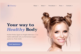 design beauty website spa website salon website hair extension beauty website