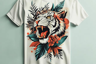 draw amazing cartoon t shirt design for you