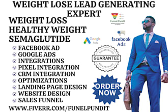 generate weight loss leads health fitness ozempic spa semaglutide lead funnel