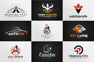 create modern minimalist logo design for your business