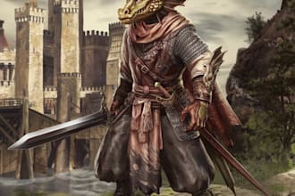 draw fantasy or sci fi concept character
