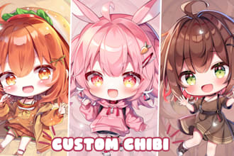 create chibi anime cute character