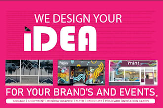 do eye catchy shopfront,storefront,window graphics,vinyl sticker,decal,signage