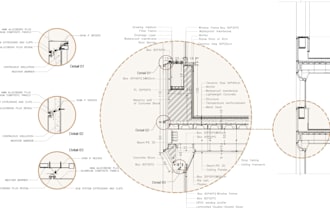 draw plan wall section elevation construction details