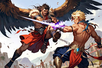 design a dnd art and d and d character for you