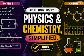 solve physics and chemistry problems from ap to any level