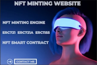 setup nft minting website, marketplace, token, smart contract