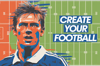 create you football wpap pop art