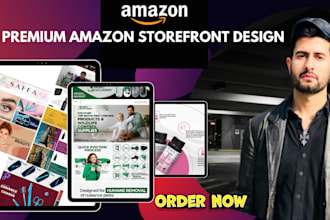create professional amazon storefront design or amazon brand store