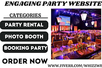 design party rental website photo booth rental event rentals with direct booking