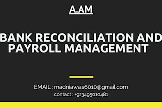 do bank reconciliation and payroll management