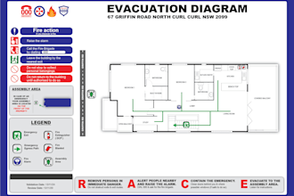 create a emergency evacuation plan for australian standard