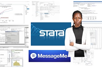 do statistical data analysis, data visualization, and tutoring using spss, stata