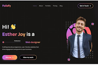 custom portfolio wordpress fully functional website design