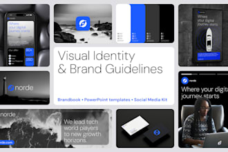 design your visual identity, brand guidelines or brandbook