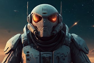 create a unique sci fi book cover