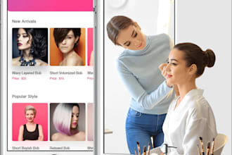 develop custom salon booking app, spa booking app, barber app, beauty salon app
