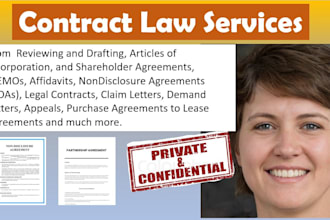 write legal contracts, agreements, terms and conditions, nda, and privacy policy