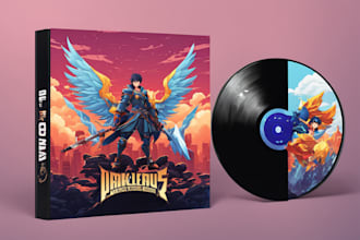 draw anime or cartoon album cover art