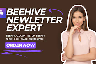 design beehiiv newsletter email template account setup and beehiiv landing page