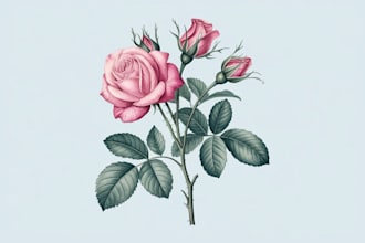 do a watercolor botanical illustration