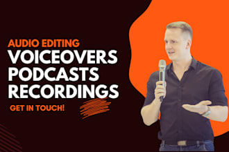 do audio editing for audiobook podcast voiceover