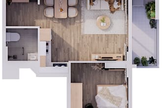 redraw or design 2d, 3d floor plan or in autocad