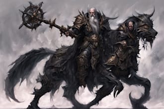 create warhammer style dark fantasy art