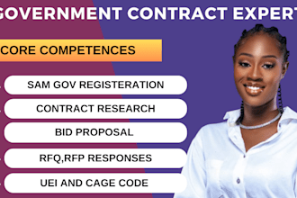 write government contract, respond to rfp, rfi, rfq, bid proposal, rfp response