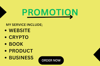 promote your any business website amazon product book crypto coin any link