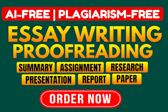 do essay writing, articles, reports, research and summary