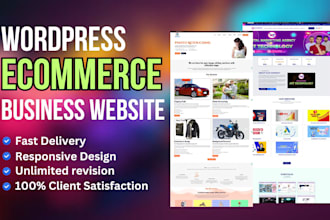 develop wordpress ecommerce website for  business in 5 days