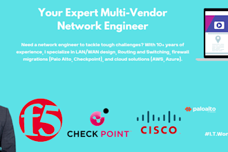 be your expert multi vendor network engineer