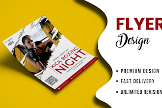 do custom flyer design,rollup banner,print menu,music poster for marketing