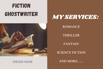 be fiction ghostwriter, book editor, story rewriting, ghostwriting