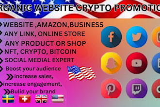 shoutout website share link twitter promotion, ig,fb to 900m USA,UK crypto users