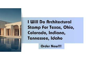 do architectural stamp for texas, ohio, colorado, indiana, tennessee, idaho