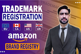 do trademark registration USA, UK, eu and canada, amazon brand registration