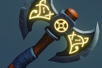 create stylized or realistic 3d asset or props for your game