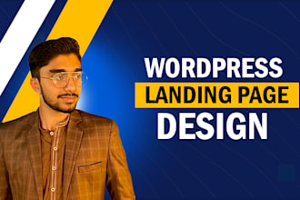 create professional responsive wordpress landing page using elementor pro