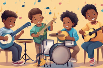 produce your children song or kid music for youtube channel